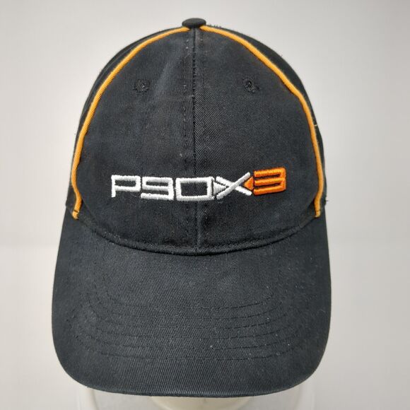 P90X3 Strapback Hat Black One Size Adjustable Embroidered 6 Panel Cotton - Picture 2 of 9